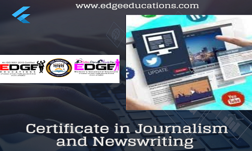 Certificate  in Journalism and Newswriting 